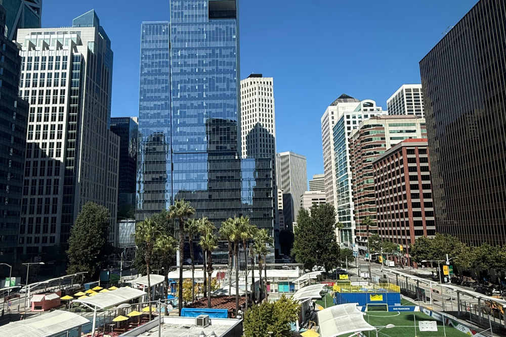 Neighbourhood buildings at Lark Landing in San Francisco, California