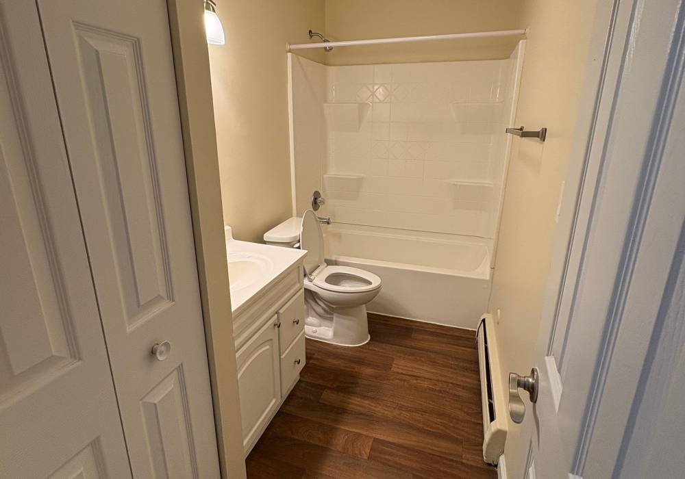 Bathroom at Edgewood Group Apartments in Merrillville, Indiana