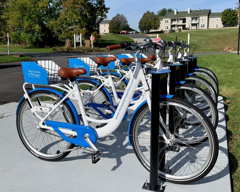 Bike share at The Greens at Westgate Apartment Homes in York, Pennsylvania