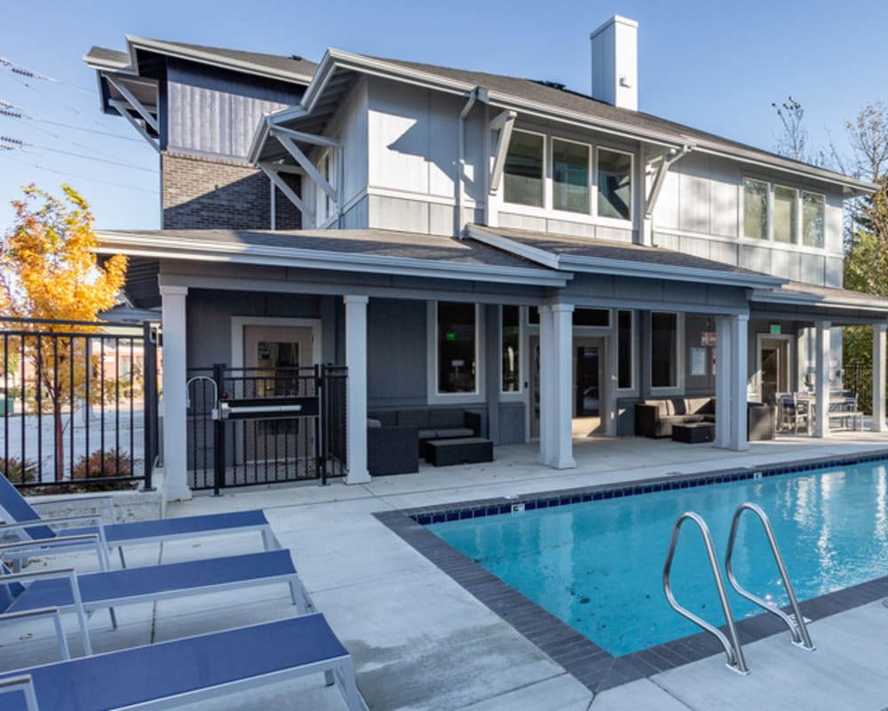 Sparkling pool at Northbrook Village in Fairview, Oregon