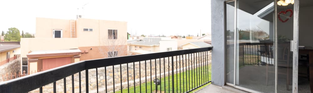 Private Patio or Balcony at La Privada Apartments in El Paso, Texas