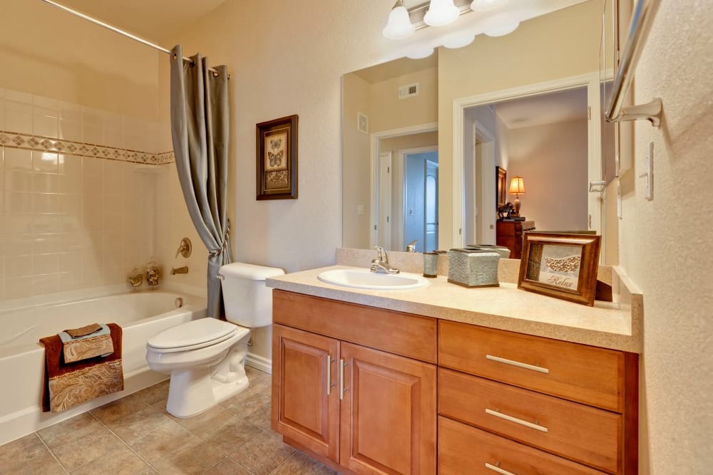 Model bathroom at The Preserve at Greenway Park in Casper, Wyoming