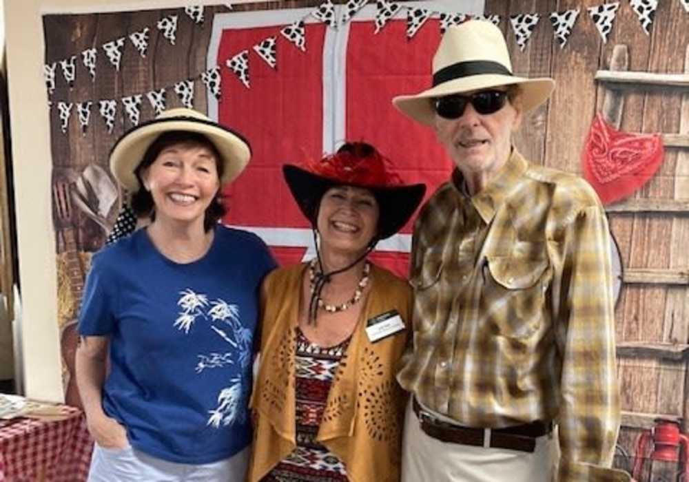 Residents during a cowboy-themed party at Truewood by Merrill, Roseville in Roseville, California