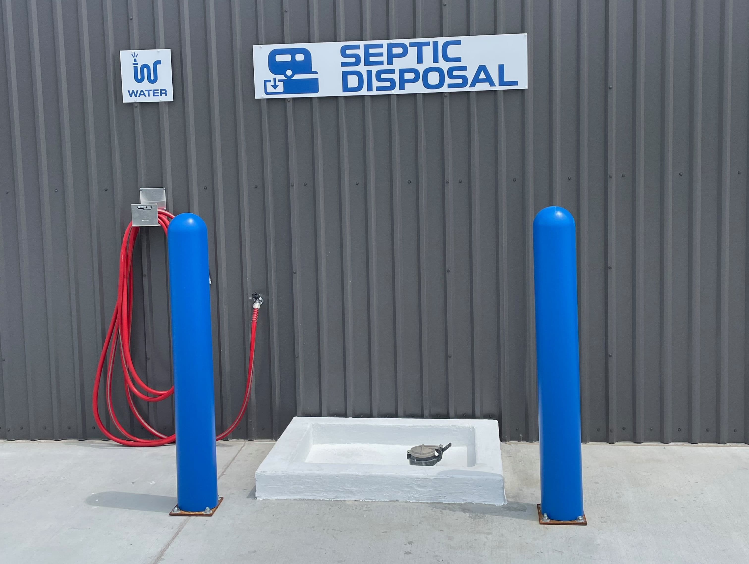 Septic disposal at Base Camp Boat and RV Storage in Westlake, Louisiana 