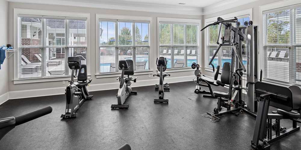 Fitness center at Ballantyne Commons of Hendersonville in Hendersonville, North Carolina