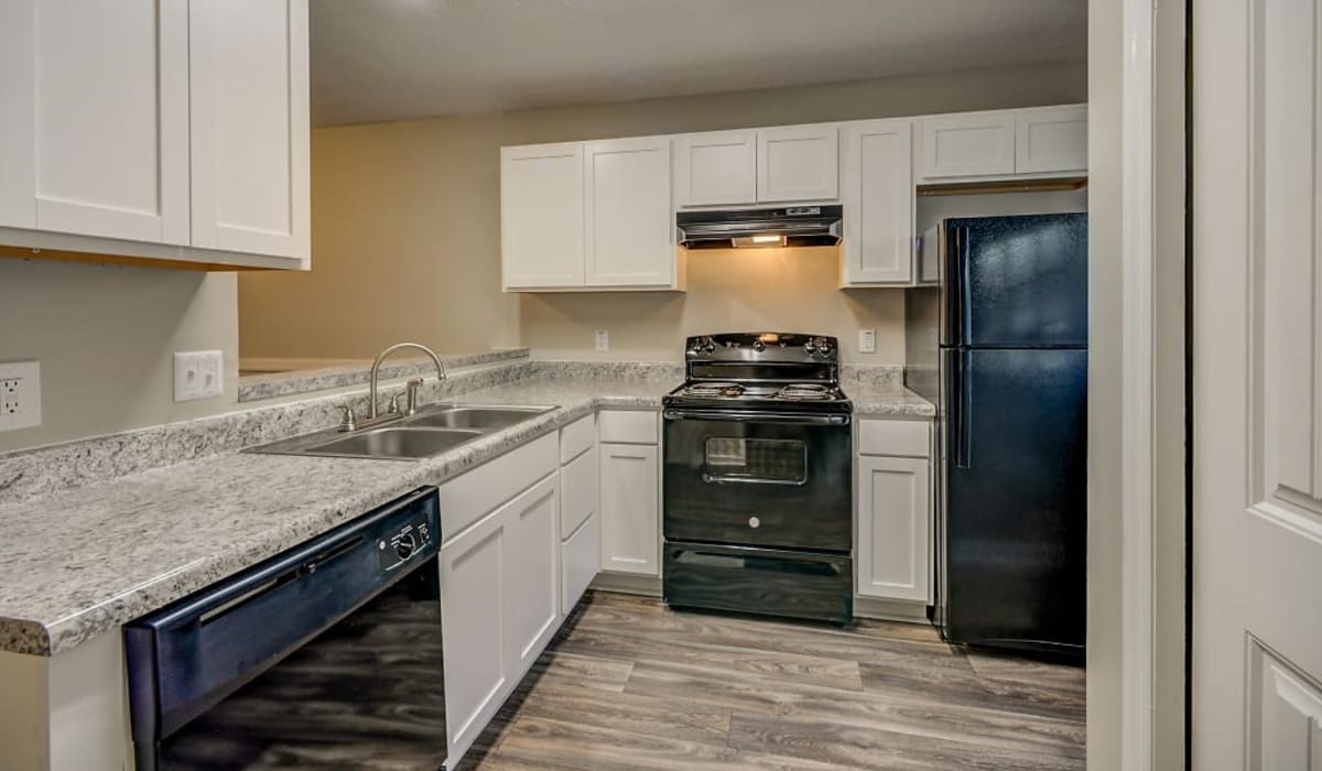 Energy-efficient appliances in a townhome kitchen at Forest Edge Townhomes in Raleigh, North Carolina