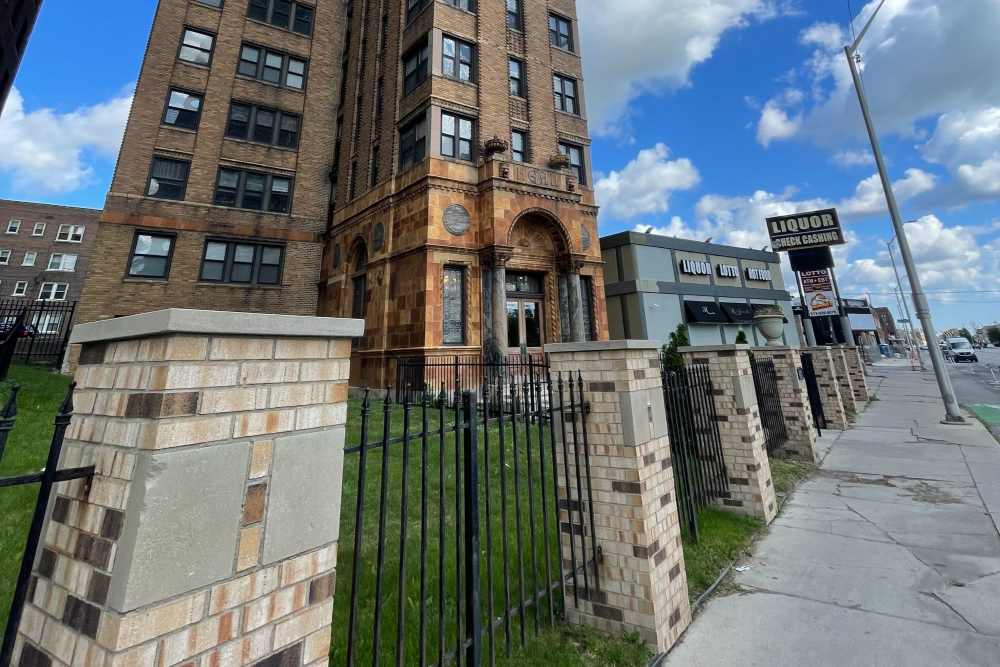 Gorgeous building exterior at Detroit Living in Detroit,Michigan