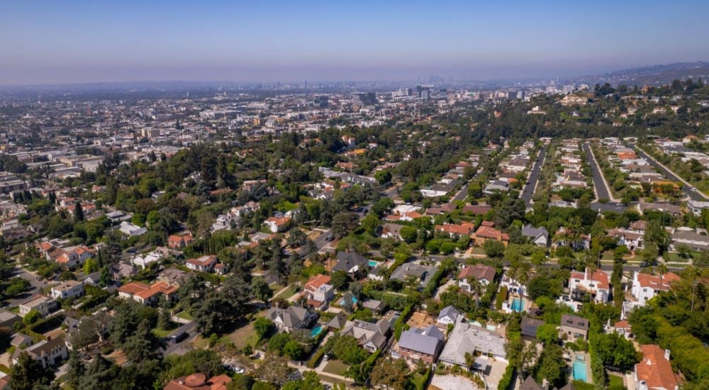 The neighborhood near The Tower at Hollywood Hills in Los Angeles, California