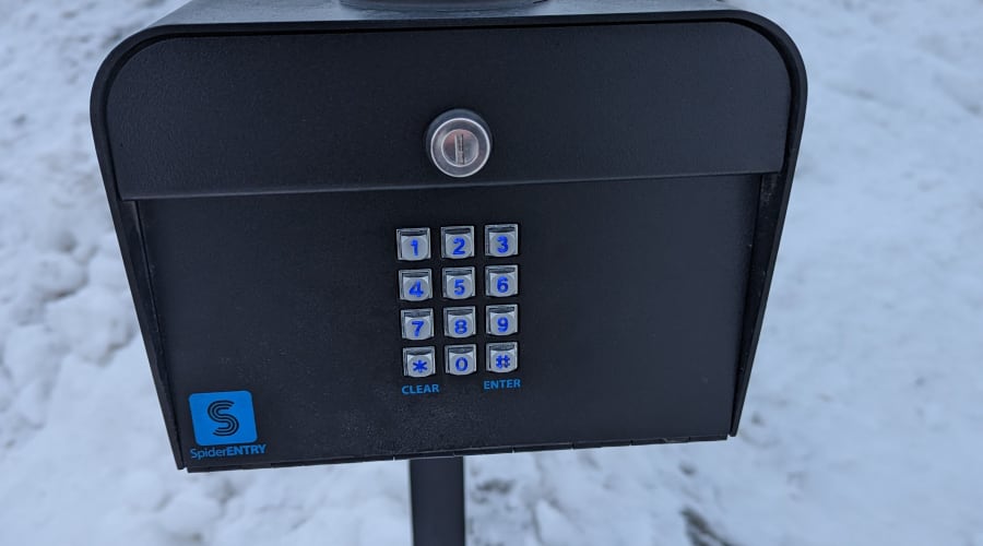 Outdoor security camera at KO Storage in Minot, North Dakota