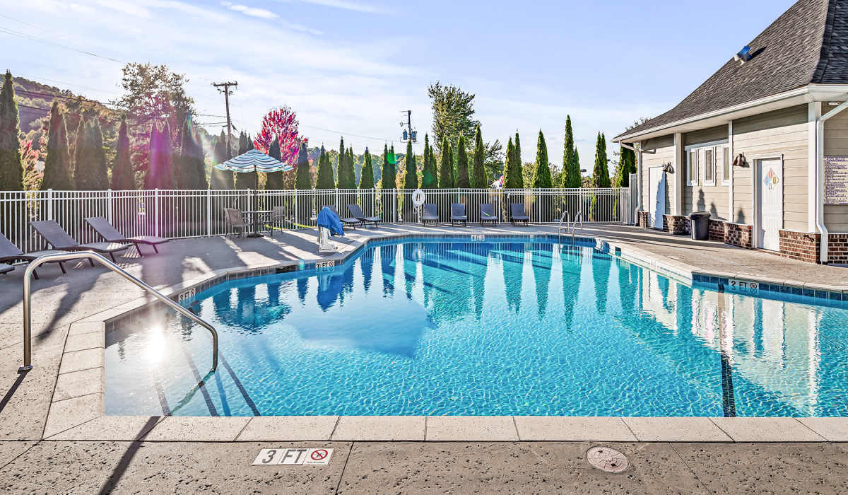 Swimming pool at Palisades of Asheville in Asheville, North Carolina