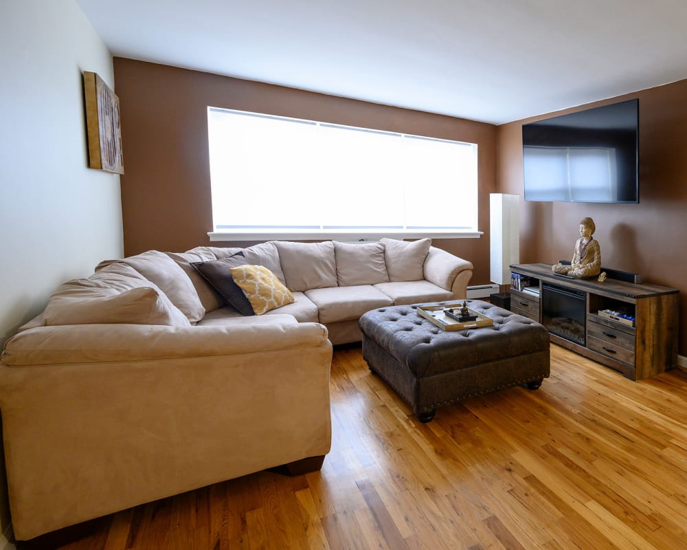 Living room at The Central House in Ridgefield Park, New Jersey