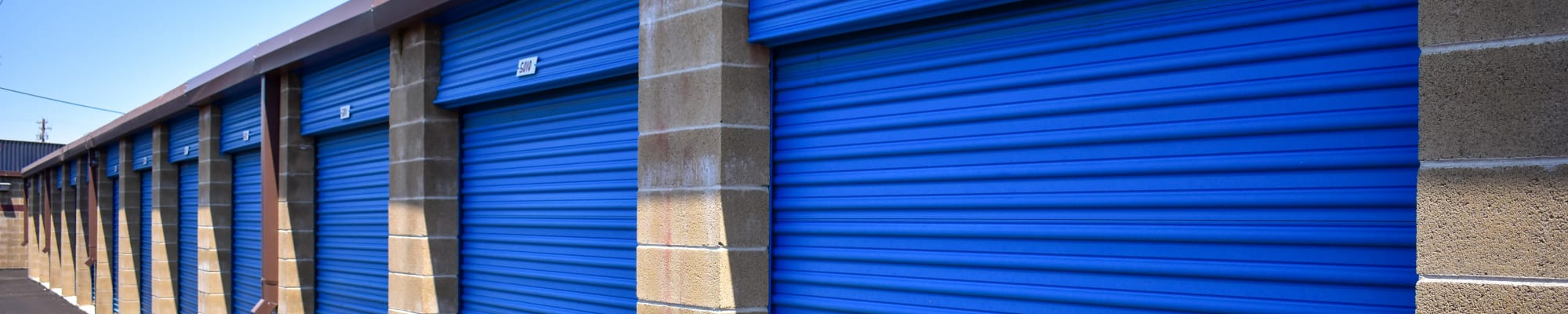 Drive-up storage at STOR-N-LOCK Self Storage in Riverdale, Utah