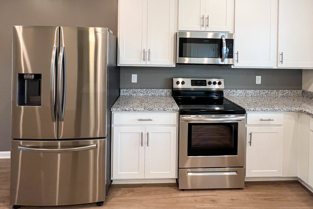 Fully equipped kitchen at Parallel 36 at Legacy in Opelika, Alabama