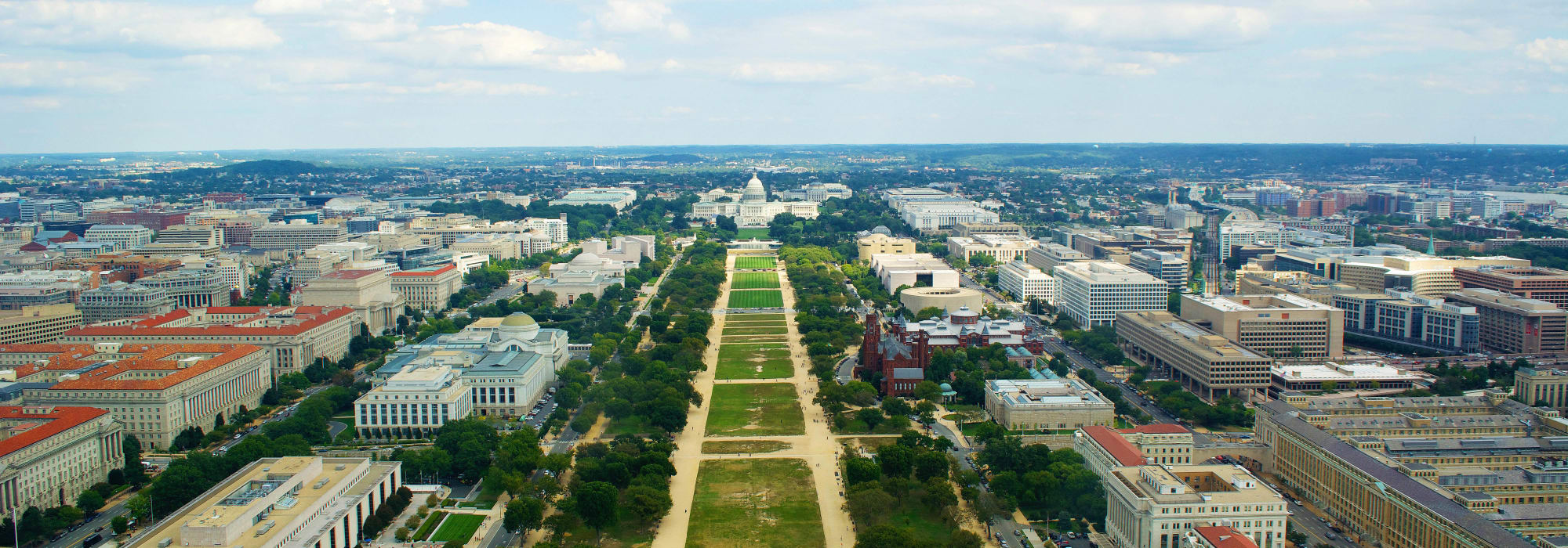 Aerial view of Washington, District of Columbia