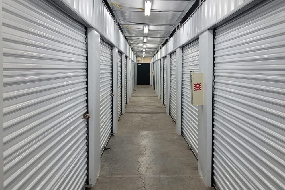 Climate-controlled storage units at BuxBear Storage Springfield Shelley Street in Springfield, Oregon