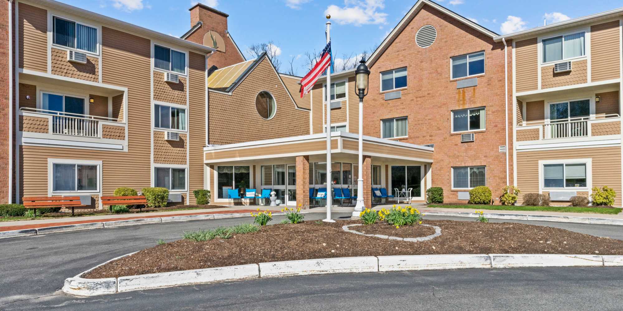 Exterior of Chapel Hill in Cumberland, Rhode Island