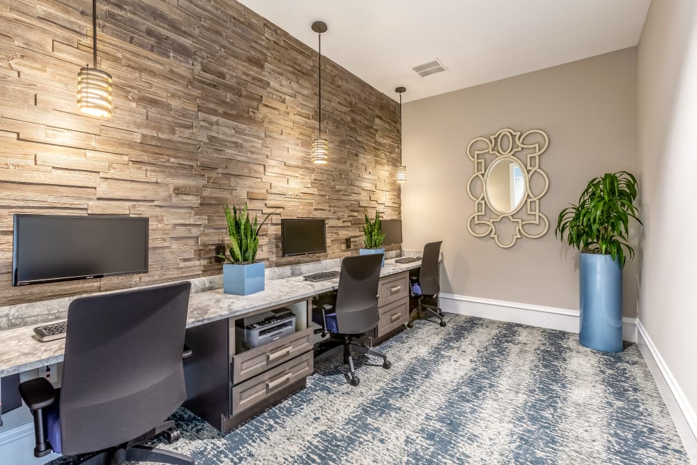 Business center at The Loop at 2800 in Sarasota, Florida