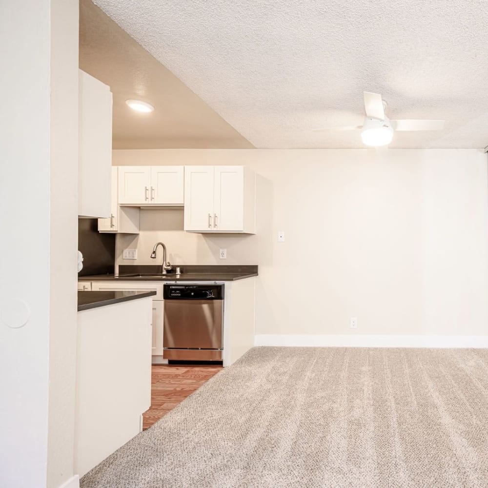 Open floor plan at Vista in San Jose, California
