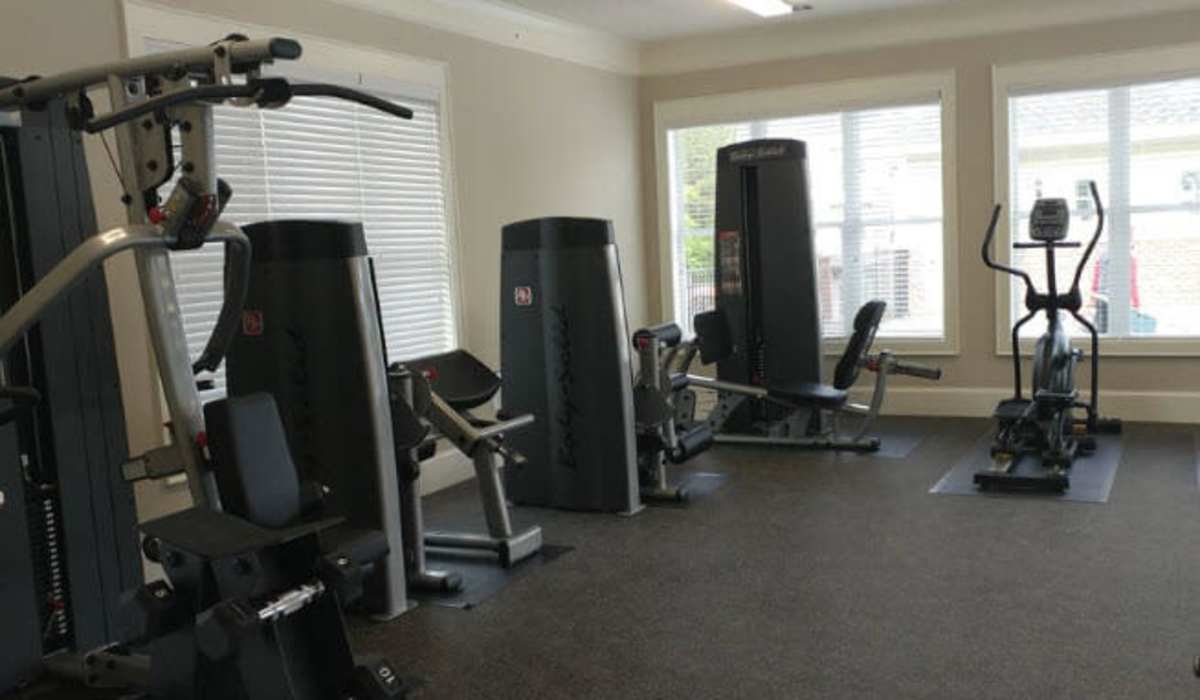 24 hours fitness center at Palisades at Legacy Oaks in Knightdale, North Carolina