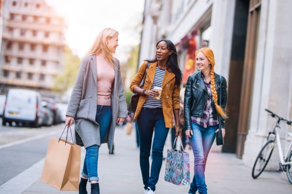 Girls shopping near The Addison in Baton Rouge, Louisiana