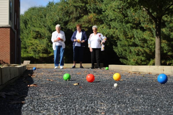 Exercise classes at Traditions of Hanover in Bethlehem, Pennsylvania