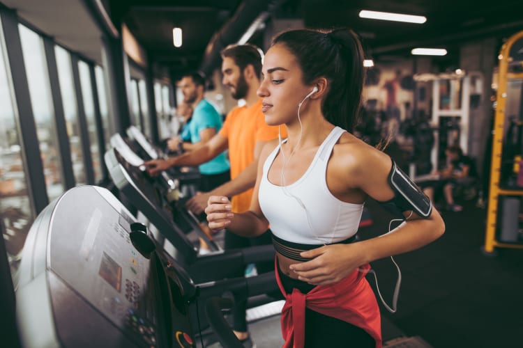 state-of-the-art fitness facility at The Marquette in Milford, Michigan.
