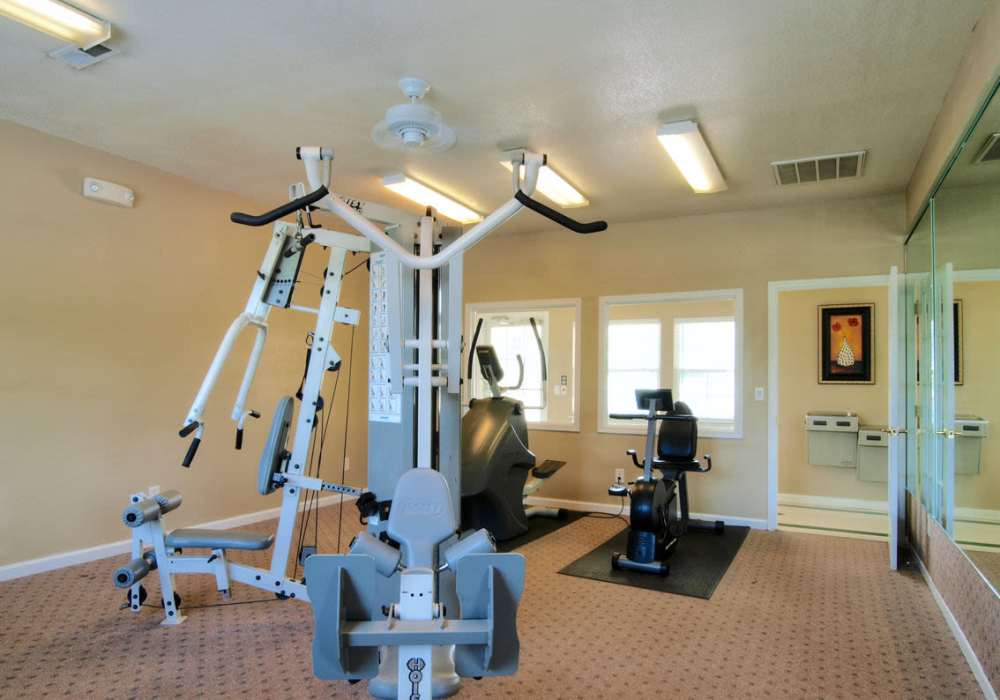 Fitness center at Broadstone Village in High Point, North Carolina