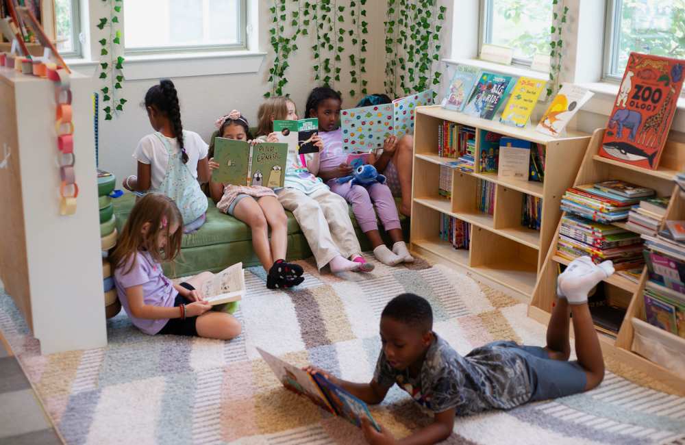 Reading center at Homestead Oaks Apartments in Austin, Texas