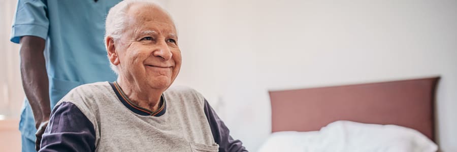 Resident being taken to their physical therapy class at The Residences on Forest Lane in Montello, Wisconsin