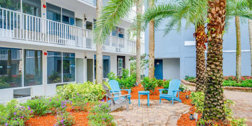 Apartment exterior view at West Bay Village in Kissimmee, Florida