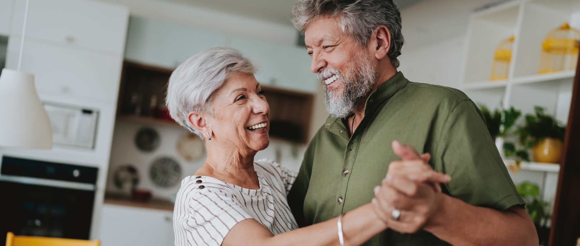 Resident couple enjoying in their home at Grand Palms in Bradenton, Florida