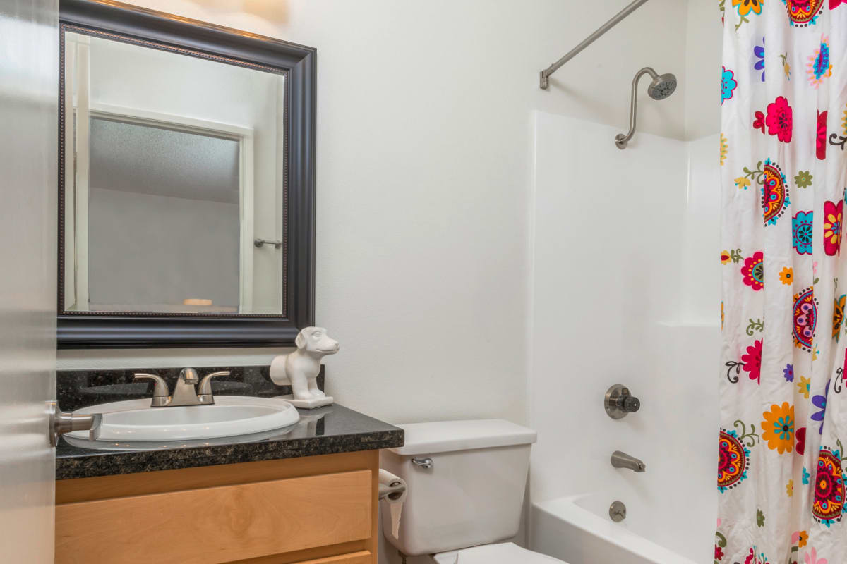 A model bathroom at River Ranch, Simi Valley, California