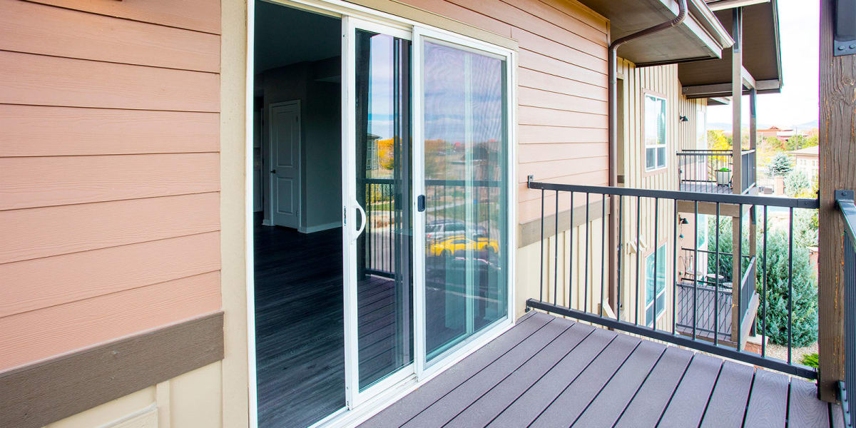 Private balcony apartment at The Greens at Van de Water in Loveland, Colorado
