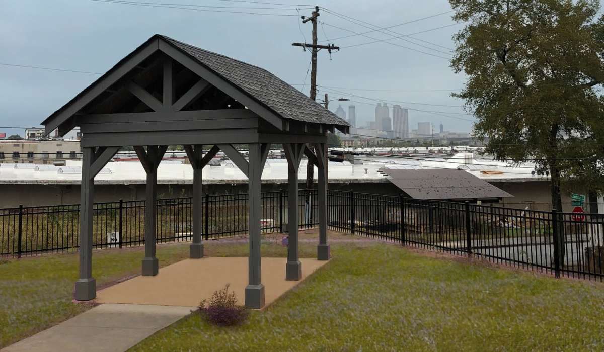 Outdoor community space at Adair Court in Atlanta, Georgia