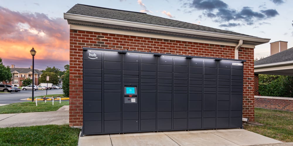 Modern mailboxes near The Belvedere in North Chesterfield, Virginia