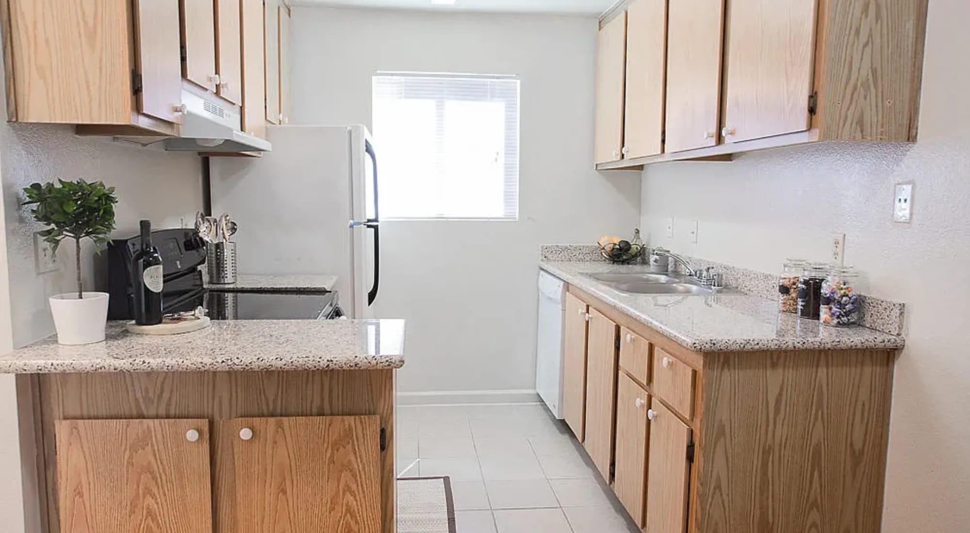 Kitchen Area at Walnut Apartments in Santa Rosa, California
