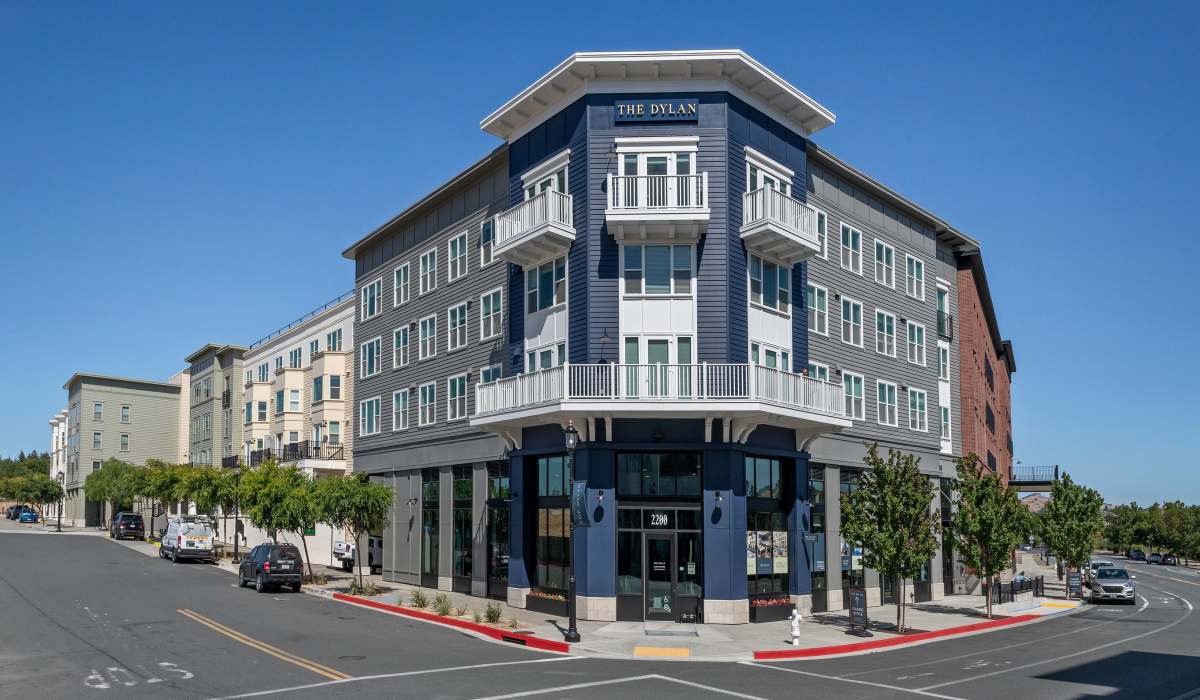 Exterior and surrounding neighborhood at The Dylan Apartment Homes in Hercules, California