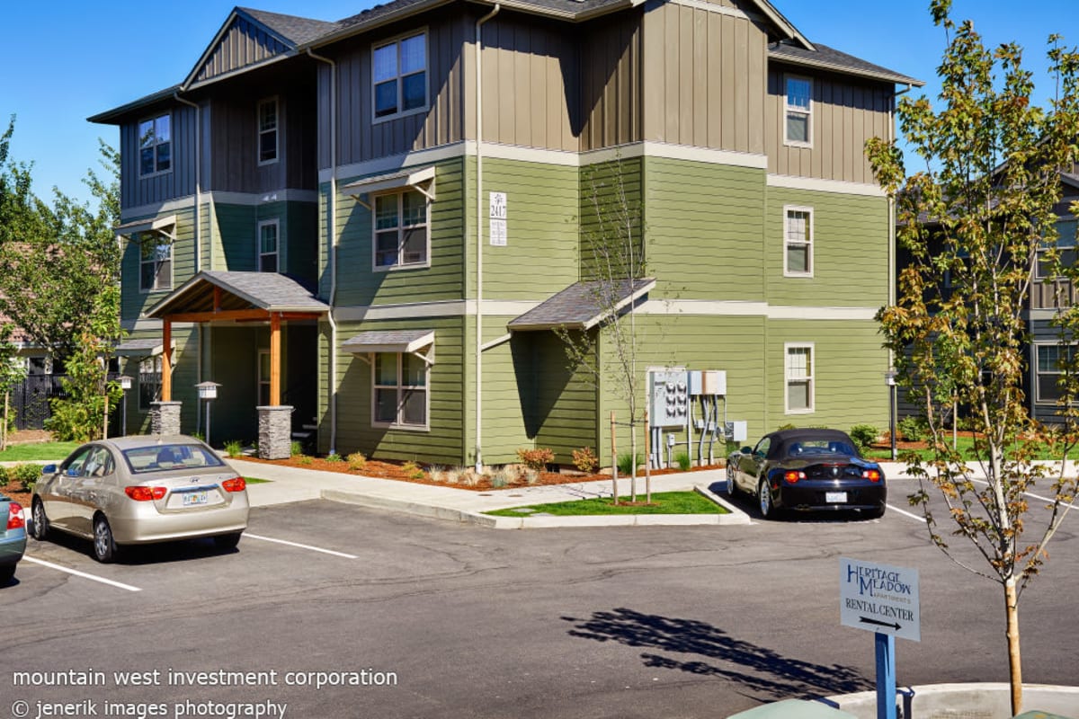 Exterior at Heritage Meadow Apartments in Eugene, Oregon