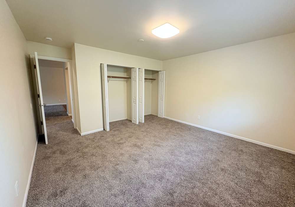 Apartment bedroom at Edgewood Group Apartments in Merrillville, Indiana