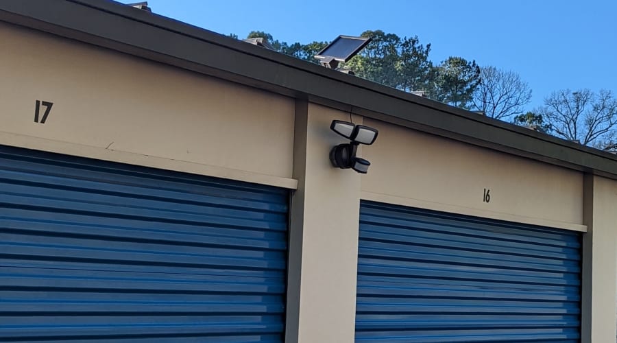 Outdoor security camera at KO Storage in Monticello, Georgia