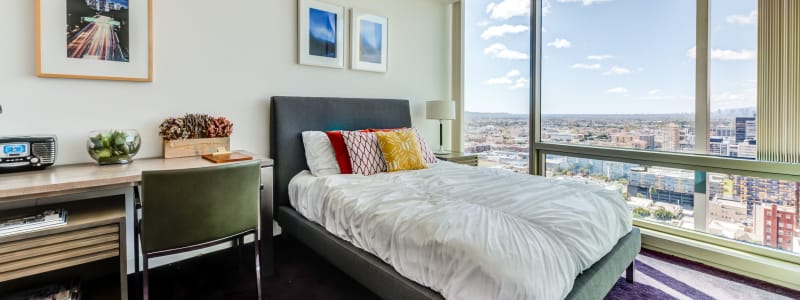 Bedroom with a view at The Vermont in Los Angeles, California