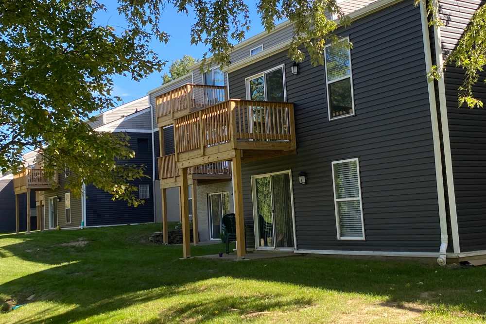 Apartment building with balconies at Pike Place KY in Highland Heights, Kentucky