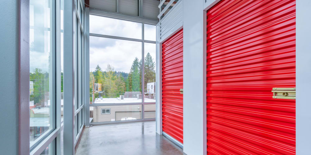 Indoor climate controlled units at StorQuest Self Storage in Seattle, Washington