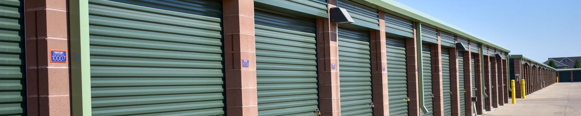 Drive-up storage at STOR-N-LOCK Self Storage in Fort Collins, Colorado