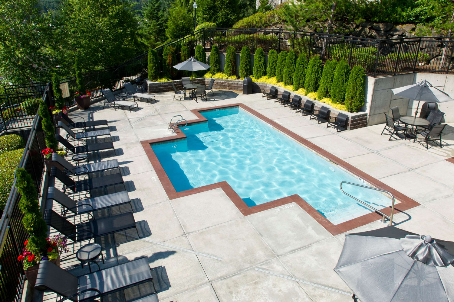Swimming pool at The Knolls at Inglewood Hill in Sammamish, Washington