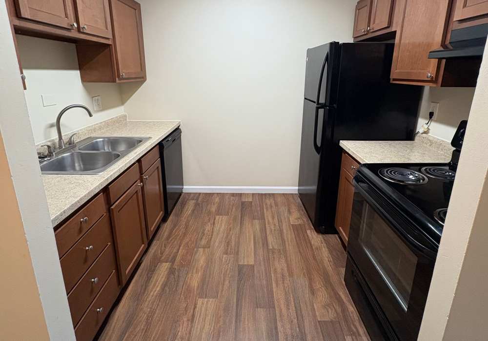 Kitchen at Edgewood Group Apartments in Merrillville, Indiana