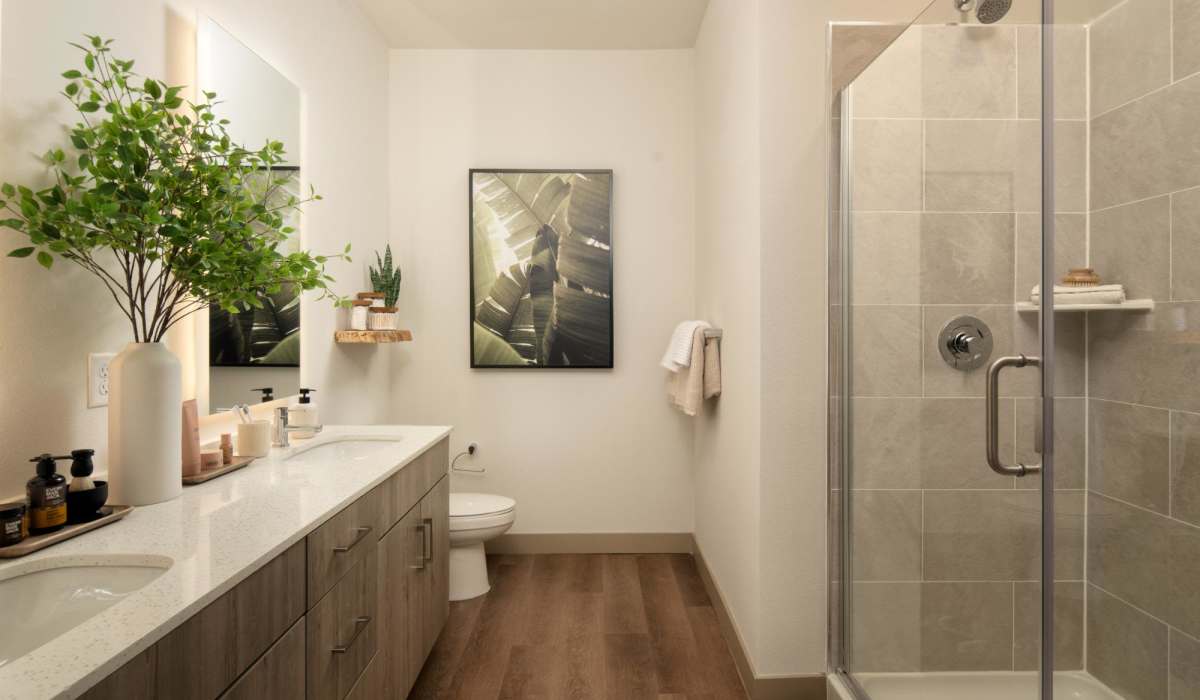 Spacious bathroom at Afton Palms in Sanford, Florida, 