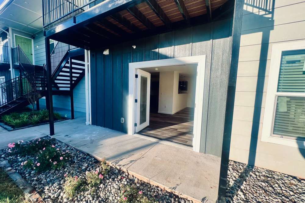 Community building entrance door at Quail Run in Oklahoma City, Oklahoma 