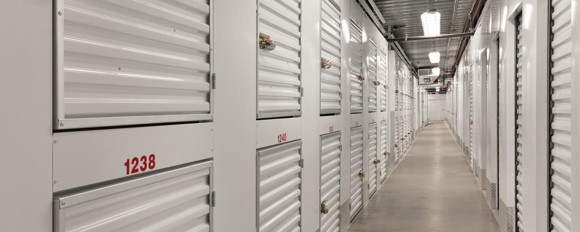 Interior units at Self Storage Plus in Lorton, VA