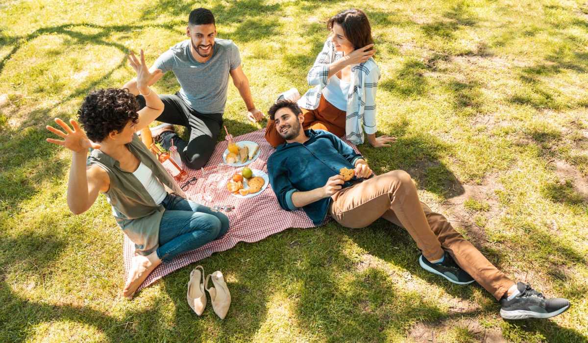 Residents shopping near Terra Station in Hudsonville, Michigan